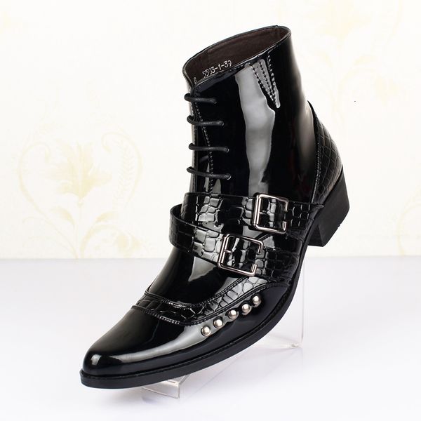dress shoes bota de tornozelo masculina, bota bico fino da moda, com fivela tendncia, em couro patenteado, talism para festa, 38-4, Black
dress shoes bota de tornozelo masculina, bota bico fino da moda, com fivela tendncia, em couro patenteado, talism para festa, 38-4, Black