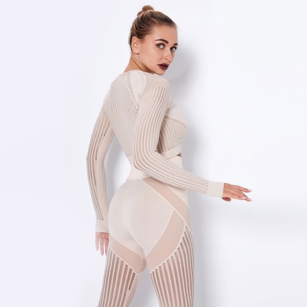 seamless fitness long sleeves sports tight-fitting hollow crop quick-drying yoga wear workout clothes for women gym shirts, White;red
seamless fitness long sleeves sports tight-fitting hollow crop quick-drying yoga wear workout clothes for women gym shirts, White;red