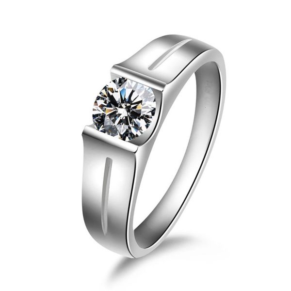 hbp fashion shi pei popular simple domineering set diamond round main stone 8.0 versatile couple's ring hot, Silver
hbp fashion shi pei popular simple domineering set diamond round main stone 8.0 versatile couple's ring hot, Silver
