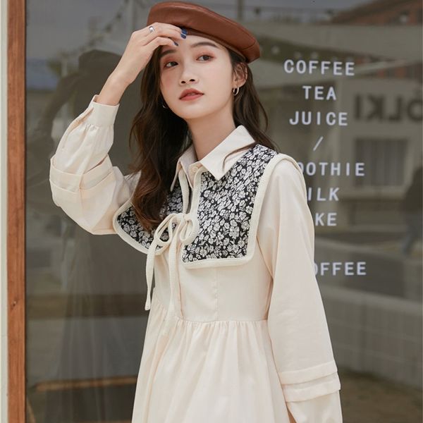 casual dresses vintage 2 piece long sleeve korean shirt women autumn beige a line half button collar with cape j2of, Black;gray
casual dresses vintage 2 piece long sleeve korean shirt women autumn beige a line half button collar with cape j2of, Black;gray