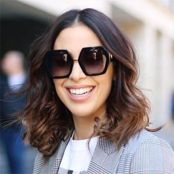 fashion hexagon sunglasses brand round shades for women thick frame oversized lunette de soleil, White;black
fashion hexagon sunglasses brand round shades for women thick frame oversized lunette de soleil, White;black