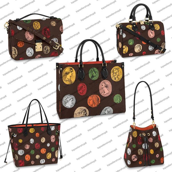 m45923 designer women shopping bag fornasetti capsule cameos antique coins greco-roman motif print calf leather onthego handbag purse tote c
m45923 designer women shopping bag fornasetti capsule cameos antique coins greco-roman motif print calf leather onthego handbag purse tote c