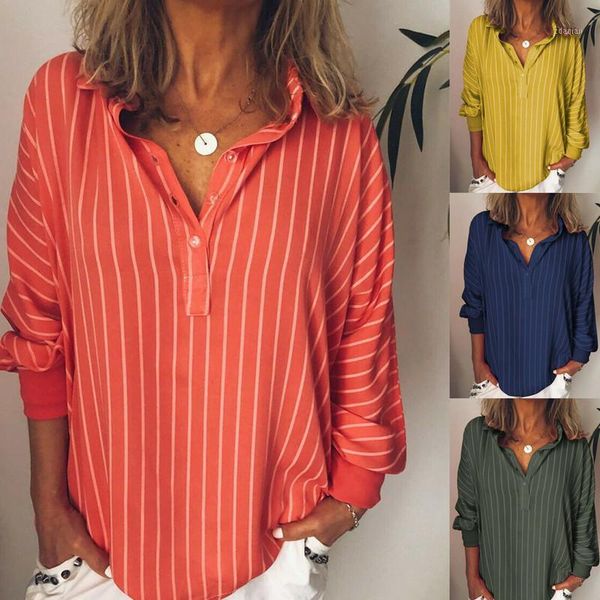 women baggy oversized loose blouse shirts korean womens striped fit long sleeve button v neck l-5xl women's blouses &, White
women baggy oversized loose blouse shirts korean womens striped fit long sleeve button v neck l-5xl women's blouses &, White