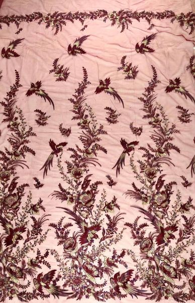 ribbon quality sat-59.1817 embroidered african tulle lace fabric french with embroidery, Pink;blue
ribbon quality sat-59.1817 embroidered african tulle lace fabric french with embroidery, Pink;blue
