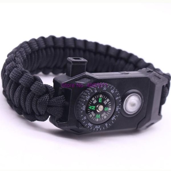by dhl 200pcs wholesale outdoor led light survival 7 strand paracord weave bracelet with compass whistle camping tool
by dhl 200pcs wholesale outdoor led light survival 7 strand paracord weave bracelet with compass whistle camping tool