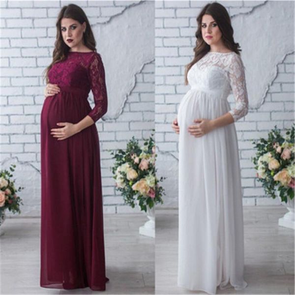 maternity dresses lace chiffon dress for pregnant women fashion o-neck long-sleeve/sleeveless pography props pregnancy clothing, White
maternity dresses lace chiffon dress for pregnant women fashion o-neck long-sleeve/sleeveless pography props pregnancy clothing, White