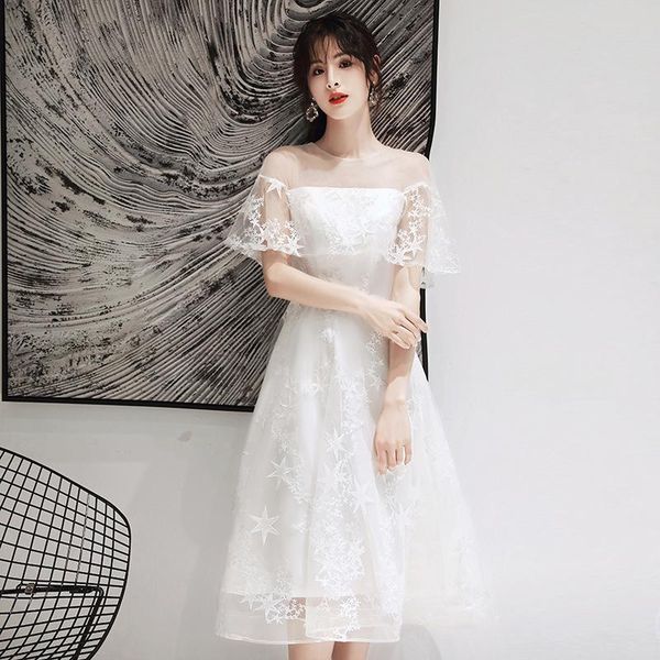 ethnic clothing perspective sleeve cheongsam mesh star qipao white elegant formal party dress gown pleated zipper mid length robe de so, Red
ethnic clothing perspective sleeve cheongsam mesh star qipao white elegant formal party dress gown pleated zipper mid length robe de so, Red