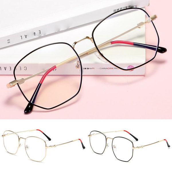 fashion sunglasses frames anti-blue light glasses 24g lightweight polygonal metal frame with flat mirror thin eyeglasses rack for computer w, Black
fashion sunglasses frames anti-blue light glasses 24g lightweight polygonal metal frame with flat mirror thin eyeglasses rack for computer w, Black