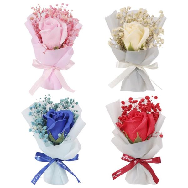 decorative flowers & wreaths 4pcs gypsophila bouquet with soap rose valentine's day romantic gift
decorative flowers & wreaths 4pcs gypsophila bouquet with soap rose valentine's day romantic gift