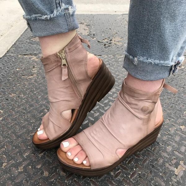 sandals women casual leather zipper wedge platform ladies shoes solid color comfort female outdoor soft comfy footwear, Black
sandals women casual leather zipper wedge platform ladies shoes solid color comfort female outdoor soft comfy footwear, Black
