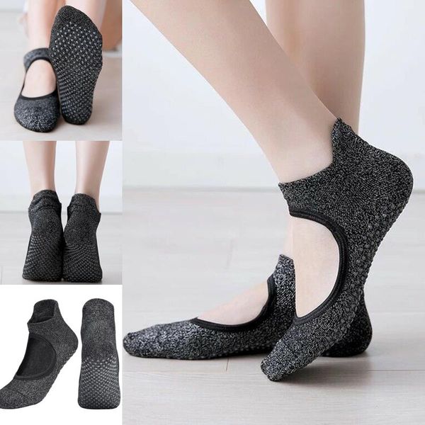 sports socks women non-slip ballet thicken dance for winter fall yoga pilates fh99, Black 
sports socks women non-slip ballet thicken dance for winter fall yoga pilates fh99, Black