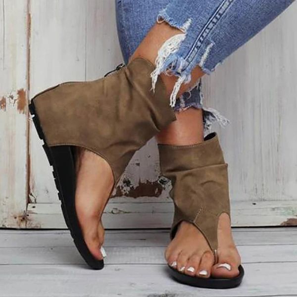 2021 ladies sandals clip toe flat women pu leather gladiator shoes summer female flip flop zipper plus size casual woman shoes, Black
2021 ladies sandals clip toe flat women pu leather gladiator shoes summer female flip flop zipper plus size casual woman shoes, Black