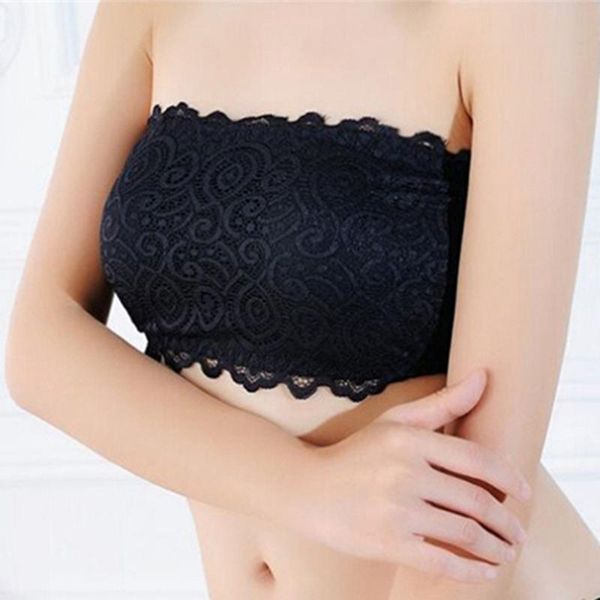 summer 2021 woman lace camis bra lace floral pattern full cup strapless female bras without straps chest camis tank top, White
summer 2021 woman lace camis bra lace floral pattern full cup strapless female bras without straps chest camis tank top, White