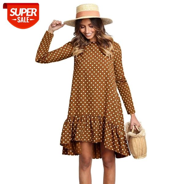 women autumn dress fashion polka dot chiffon dress long sleeve o neck ruffle female casual yellow 2020 retro vestido mujer #cd4z, Black;gray
women autumn dress fashion polka dot chiffon dress long sleeve o neck ruffle female casual yellow 2020 retro vestido mujer #cd4z, Black;gray