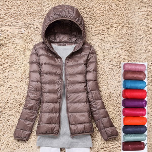 women white duck down jacket autumn female ultra light down jackets slim solid long sleeve hooded parkas candy color winter coat, Black
women white duck down jacket autumn female ultra light down jackets slim solid long sleeve hooded parkas candy color winter coat, Black