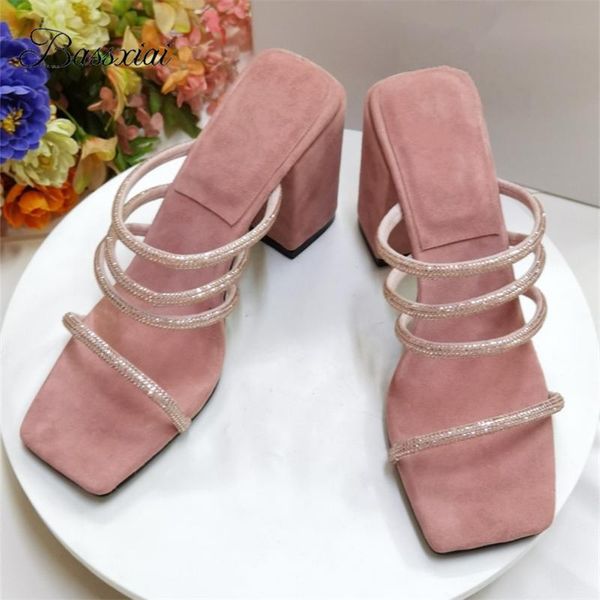 square open toe runway mules for lady luxury suede crystal rhinestone narrow band slingbacks summer sandals women, Black
square open toe runway mules for lady luxury suede crystal rhinestone narrow band slingbacks summer sandals women, Black