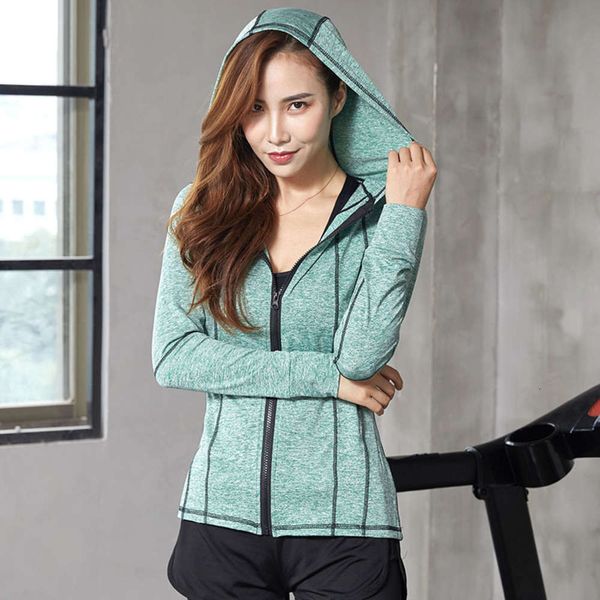 promotion sleeve hooded women's yoga tight long running sports zipper coat fitness suit quick drying clothes, Gray
promotion sleeve hooded women's yoga tight long running sports zipper coat fitness suit quick drying clothes, Gray