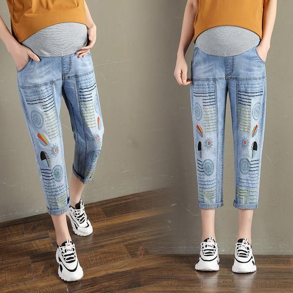 maternity bottoms 311# pants spring autumn jeans belly support abdomen elastic waist trousers, White
maternity bottoms 311# pants spring autumn jeans belly support abdomen elastic waist trousers, White