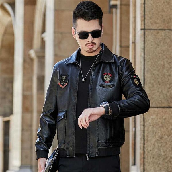 men's winter fleece tactical pu slim military bomber faux leather coat army pilot motorcycle jacket 4xl, Black
men's winter fleece tactical pu slim military bomber faux leather coat army pilot motorcycle jacket 4xl, Black
