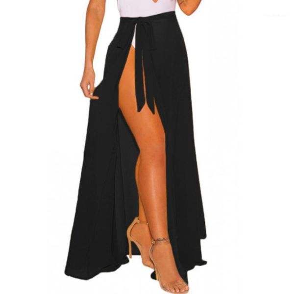women's swimwear women summer sun-proof skirt solid color high-waist tied straps swimsuit cover for girls black white, White;black
women's swimwear women summer sun-proof skirt solid color high-waist tied straps swimsuit cover for girls black white, White;black