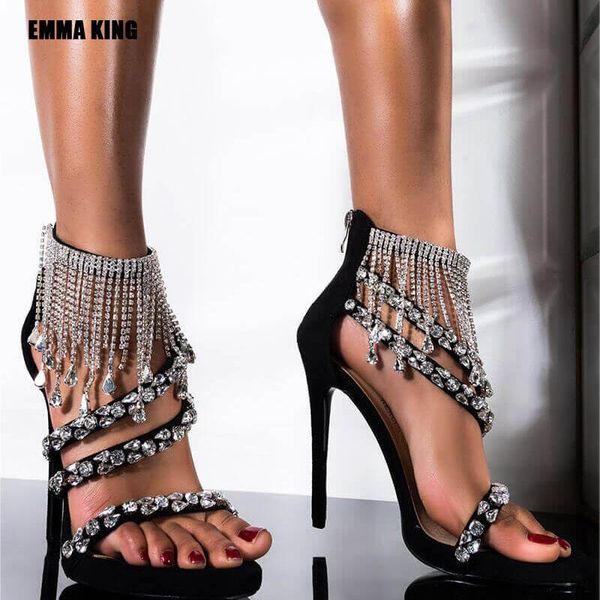 sandals 2021 crystal rhinestone women fashion open toe stiletto heels ladies wedding party summer, Black
sandals 2021 crystal rhinestone women fashion open toe stiletto heels ladies wedding party summer, Black