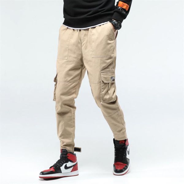 men's pants cargo trousers for men pure cotton four seasons casual multi-pocket fashion solid color pantalones hombre, Black
men's pants cargo trousers for men pure cotton four seasons casual multi-pocket fashion solid color pantalones hombre, Black