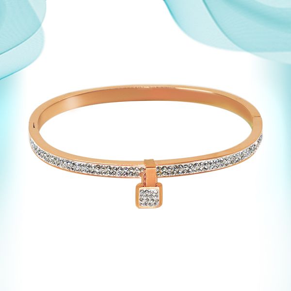 women crystal mud drill diamond stainless steel bangles women's fashion charm lovely bangle gold silver color natural stones lock hidde, Black
women crystal mud drill diamond stainless steel bangles women's fashion charm lovely bangle gold silver color natural stones lock hidde, Black