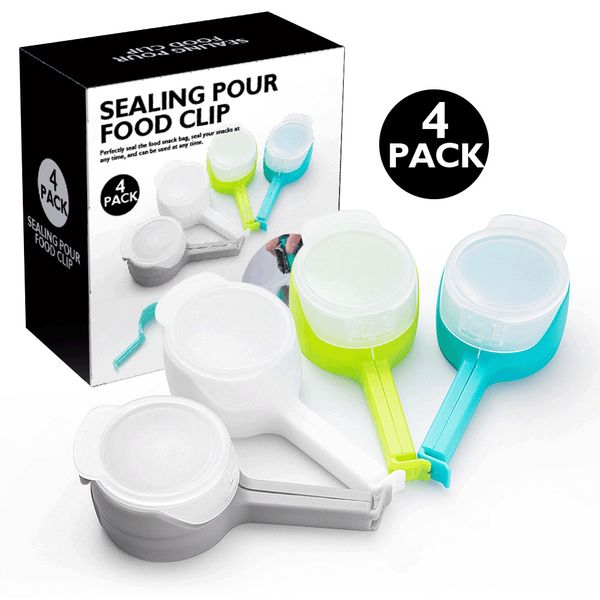 4 pcs bag sealing clip fresh keeping sealer clamp plastic helper food saver kitchen gadgets seal pour food storage bag clips
4 pcs bag sealing clip fresh keeping sealer clamp plastic helper food saver kitchen gadgets seal pour food storage bag clips