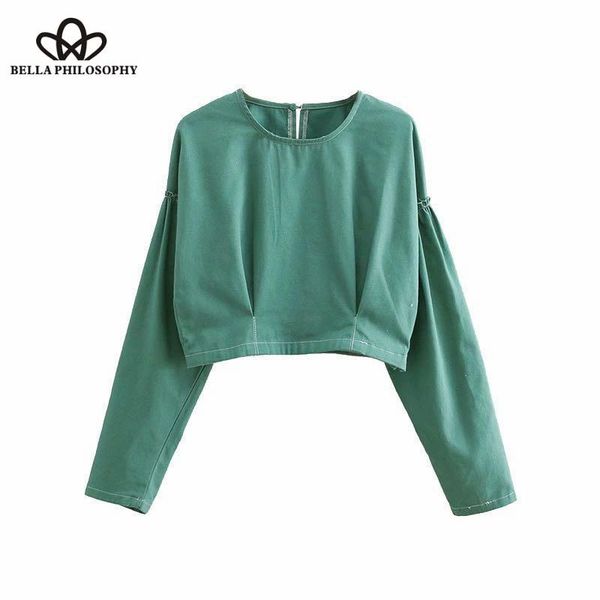 women's blouses & shirts herstory 2021 vintage long sleeve short green blouse o neck patchwork zipper casual slim brand feminina blusas, White
women's blouses & shirts herstory 2021 vintage long sleeve short green blouse o neck patchwork zipper casual slim brand feminina blusas, White