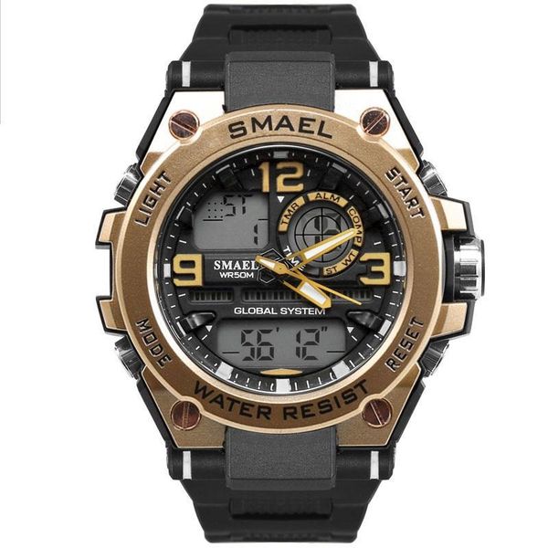wristwatches fashion sports electronic watch men's multi-functional waterproof, Slivery;brown
wristwatches fashion sports electronic watch men's multi-functional waterproof, Slivery;brown