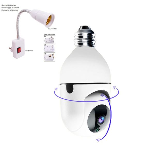 indoor ptz bulb wifi ip camera mini size with adjustable holer socket two way talk night vision ycc365plus app control
indoor ptz bulb wifi ip camera mini size with adjustable holer socket two way talk night vision ycc365plus app control
