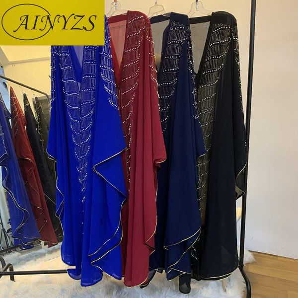 ethnic clothing lastest fashion ladies abaya dubai stitching ramadan cardigan robe abayas for women caftan marocain muslim dress, Red