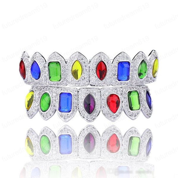 hip hop grillz teeth fashion body jewelry gold silver color colorful cubic zirconia ice out grillz dental grills for men women punk jewelry, Black
hip hop grillz teeth fashion body jewelry gold silver color colorful cubic zirconia ice out grillz dental grills for men women punk jewelry, Black