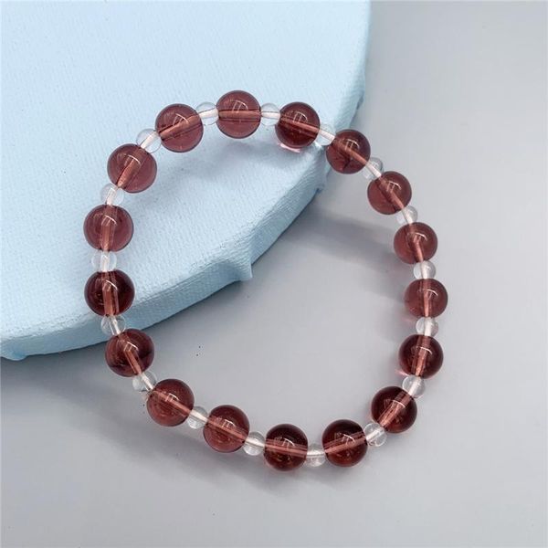 beaded, strands boutique elastic rope jewelry punk bracelet women's 6-color crystal pomegranate handmade simple gift wholesale, Black
beaded, strands boutique elastic rope jewelry punk bracelet women's 6-color crystal pomegranate handmade simple gift wholesale, Black