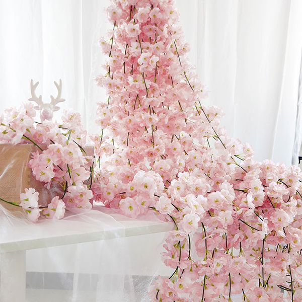 4pc/set 180cm sakura cherry blossom vine lvy wedding arch decoration layout home party rattan wall hanging garland wreath
4pc/set 180cm sakura cherry blossom vine lvy wedding arch decoration layout home party rattan wall hanging garland wreath