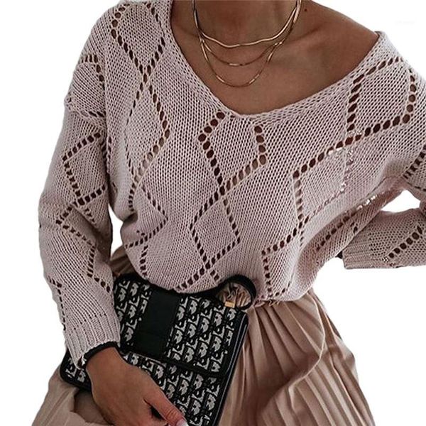 women spring autumn sweaters hollow out design v neck long sleeve solid color casual loose pullovers knitted women's, White;black
women spring autumn sweaters hollow out design v neck long sleeve solid color casual loose pullovers knitted women's, White;black
