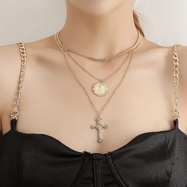 pendant necklaces act the role ofing is tasted crucifix round necklace brand ladies fashion retro multilayer sautoir personality, Silver
pendant necklaces act the role ofing is tasted crucifix round necklace brand ladies fashion retro multilayer sautoir personality, Silver