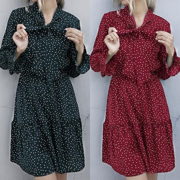 casual dresses polka dot print elegant midi dress women long sleeve vintage pleated autumn ruffled, Black;gray
casual dresses polka dot print elegant midi dress women long sleeve vintage pleated autumn ruffled, Black;gray