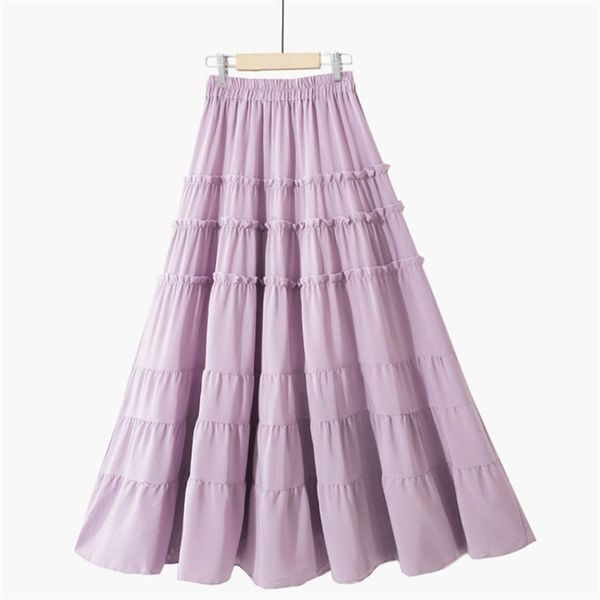 peonfly beautiful long maxi skirt women fashion summer korean a line high waist tiered chiffon skirt female purple yellow 210310, Black
peonfly beautiful long maxi skirt women fashion summer korean a line high waist tiered chiffon skirt female purple yellow 210310, Black