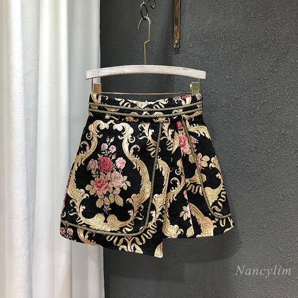 skirts woman skirt 2021 spring retro heavy industry jacquard fake two-piece high waist a- line mini female clothes, Black
skirts woman skirt 2021 spring retro heavy industry jacquard fake two-piece high waist a- line mini female clothes, Black
