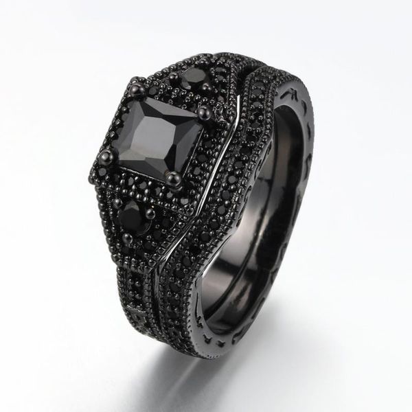 cluster rings luxury black ring set for women accessories jewelry fashion geometric rhinestones zircon wedding engagement gift, Golden;silver
cluster rings luxury black ring set for women accessories jewelry fashion geometric rhinestones zircon wedding engagement gift, Golden;silver