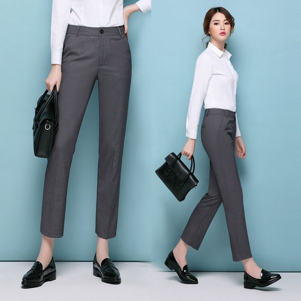 new spring and autumn black fashion formal work suit women's pants xunx, Black;white
new spring and autumn black fashion formal work suit women's pants xunx, Black;white