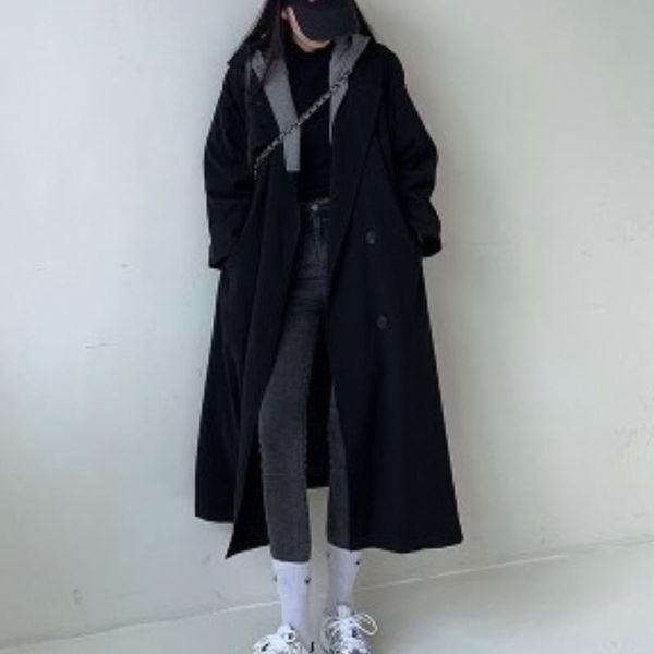 women's trench coats women hooded patchwork trend coat casual long outwear loose overcoat autumn winter fashion single breasted windbre, Tan;black
women's trench coats women hooded patchwork trend coat casual long outwear loose overcoat autumn winter fashion single breasted windbre, Tan;black