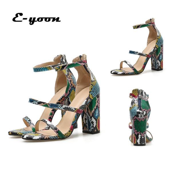 sandals super star 2021 style roman thick heel retro color snake print word with high boots women shoes, Black
sandals super star 2021 style roman thick heel retro color snake print word with high boots women shoes, Black