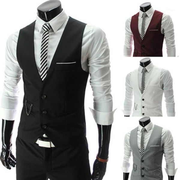 men's vests slim-fit v-neck vest style korean-style suit material non-iron, Black;white
men's vests slim-fit v-neck vest style korean-style suit material non-iron, Black;white