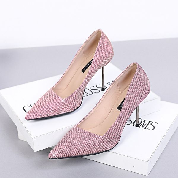 sandals pumps womens 2021 spring and summer korean style versatile sequin cloth pointed toe shallow mouth metal stiletto high heels womens w, Black
sandals pumps womens 2021 spring and summer korean style versatile sequin cloth pointed toe shallow mouth metal stiletto high heels womens w, Black