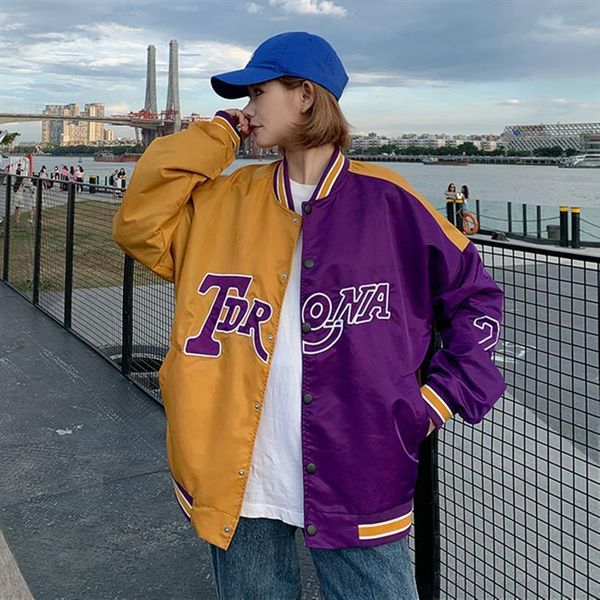 women's jackets hip hop baseball jacket men women varsity basketball track tracksuit oversize casual cardigan coat fashion couples, Black;brown
women's jackets hip hop baseball jacket men women varsity basketball track tracksuit oversize casual cardigan coat fashion couples, Black;brown