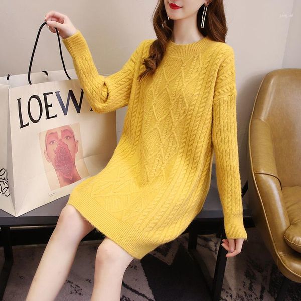 women autumn winter elegant loose sweater female solid o-neck long sleeve pullover lady casual vintage knitted jumpers h371 women's swe, White;black
women autumn winter elegant loose sweater female solid o-neck long sleeve pullover lady casual vintage knitted jumpers h371 women's swe, White;black