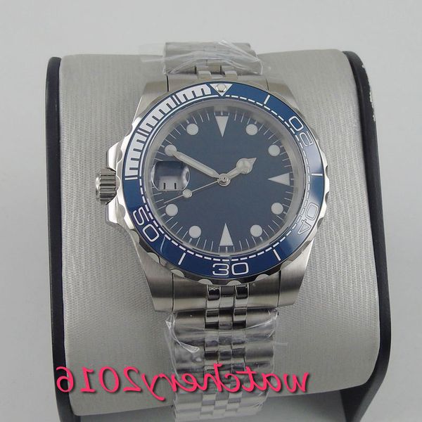 2021 new arrival 40mm bliger men's blue sterile dial jubilee luminous sapphire ceramics bezel automatic mechanical watch, Slivery;brown
2021 new arrival 40mm bliger men's blue sterile dial jubilee luminous sapphire ceramics bezel automatic mechanical watch, Slivery;brown
