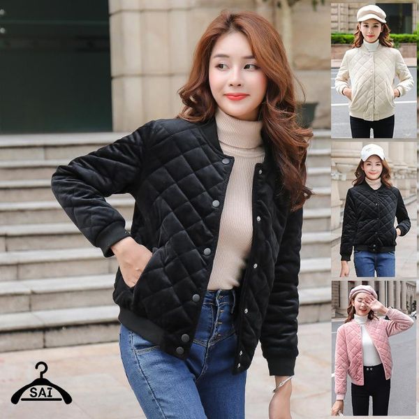 women's jackets down coat 2021 women fashion autumn winter europe style velvet design slim fit crew collar jacket warm female elegant o, Black;brown
women's jackets down coat 2021 women fashion autumn winter europe style velvet design slim fit crew collar jacket warm female elegant o, Black;brown